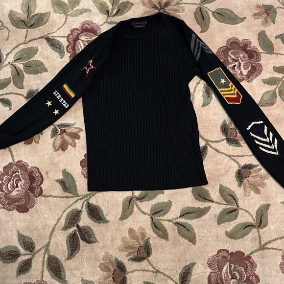 Jaeger wool combat patches sweater - Picture 6 of 8